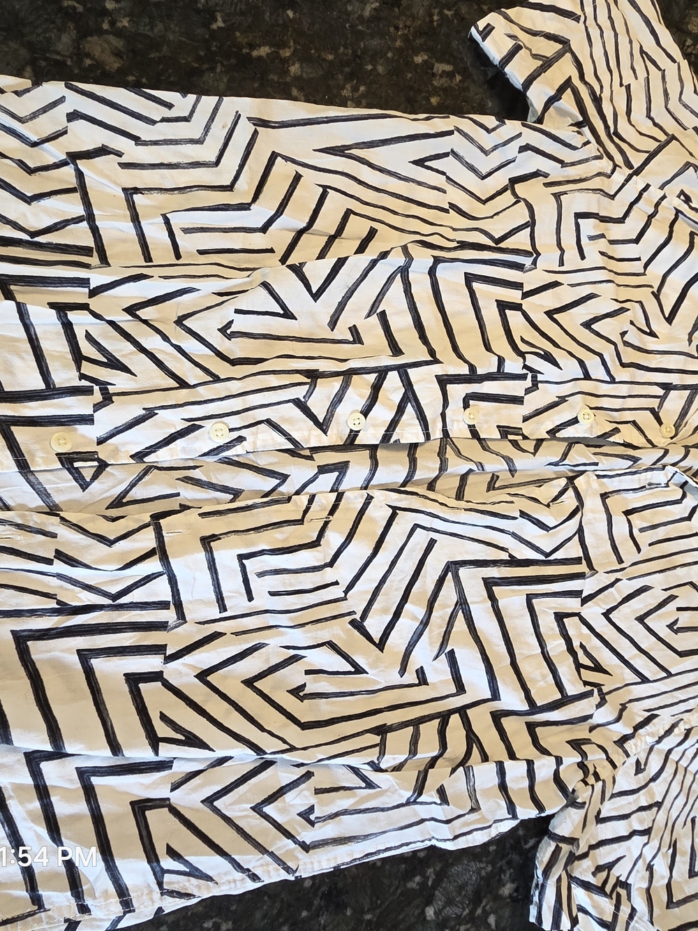 Original Use Black and White Geometric Stripe Bedding Cover